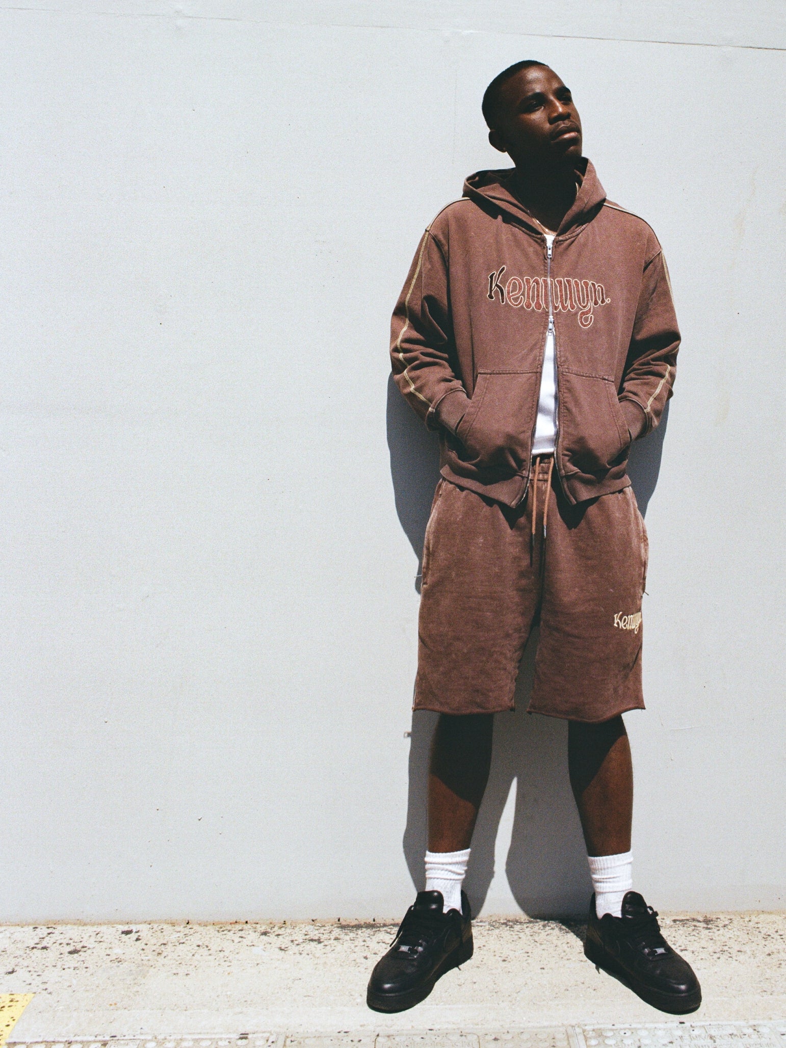 REVERSE STITCH ZIP HOODIE