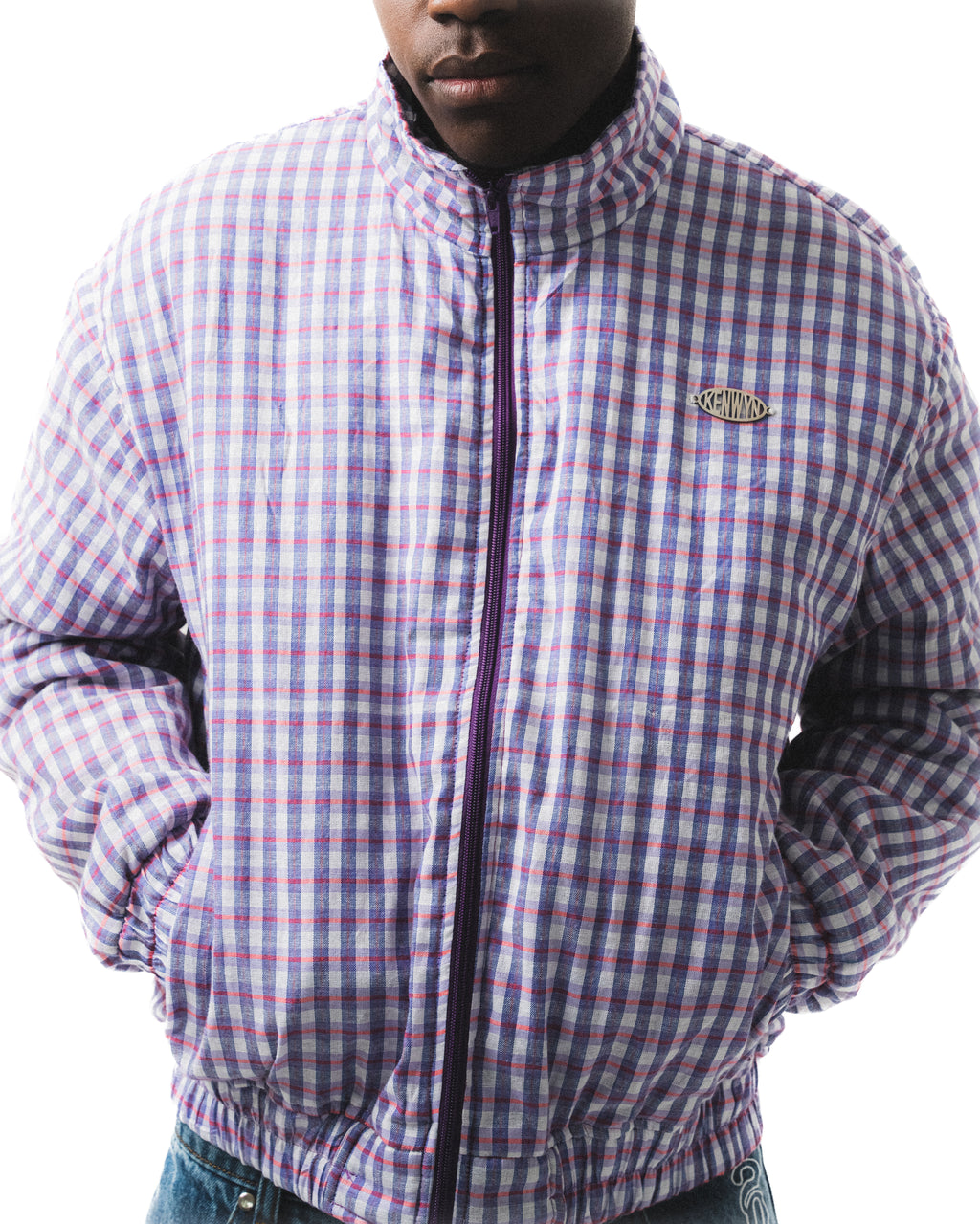 LIGHTWEIGHT QUILT GINGHAM JACKET