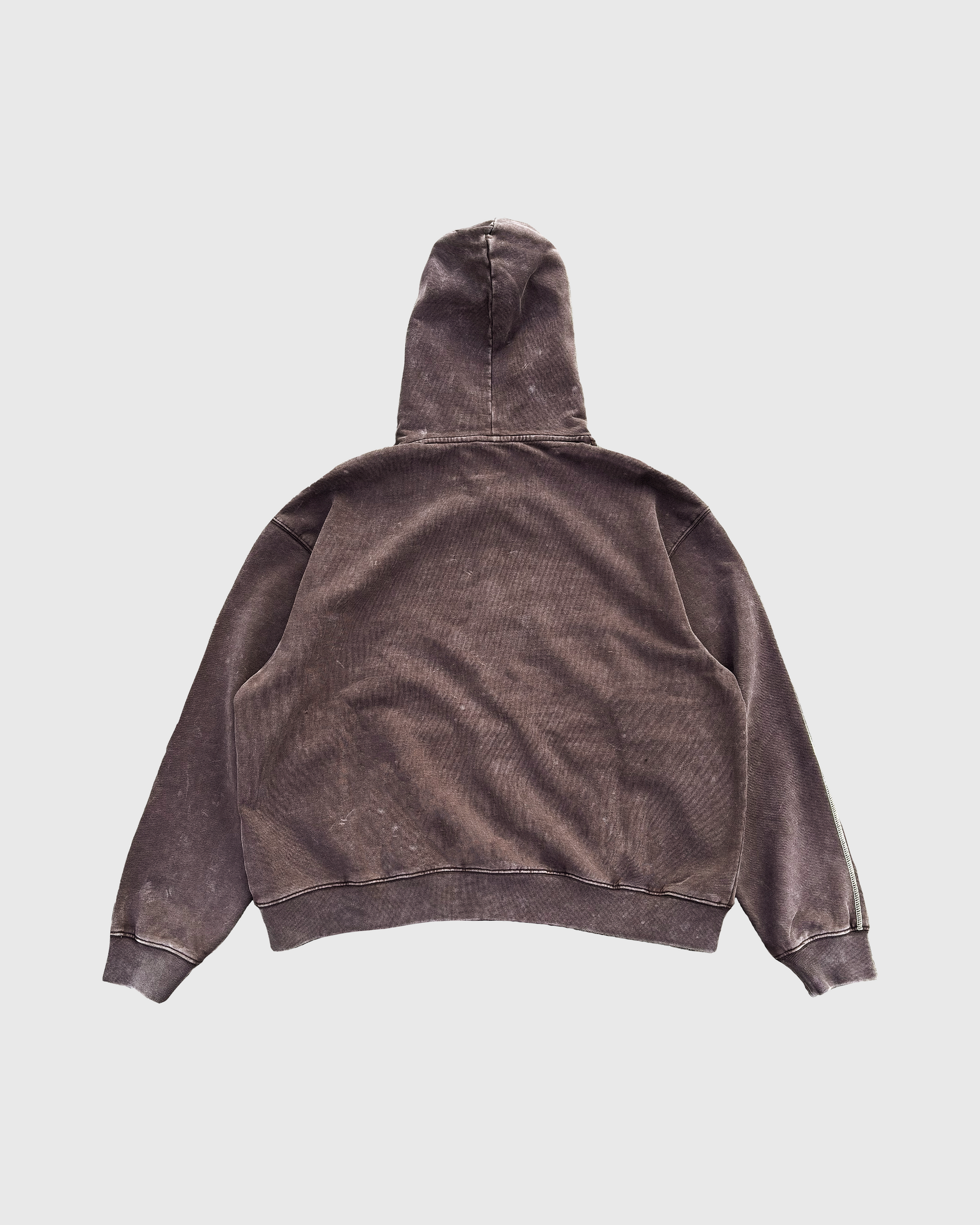 REVERSE STITCH ZIP HOODIE