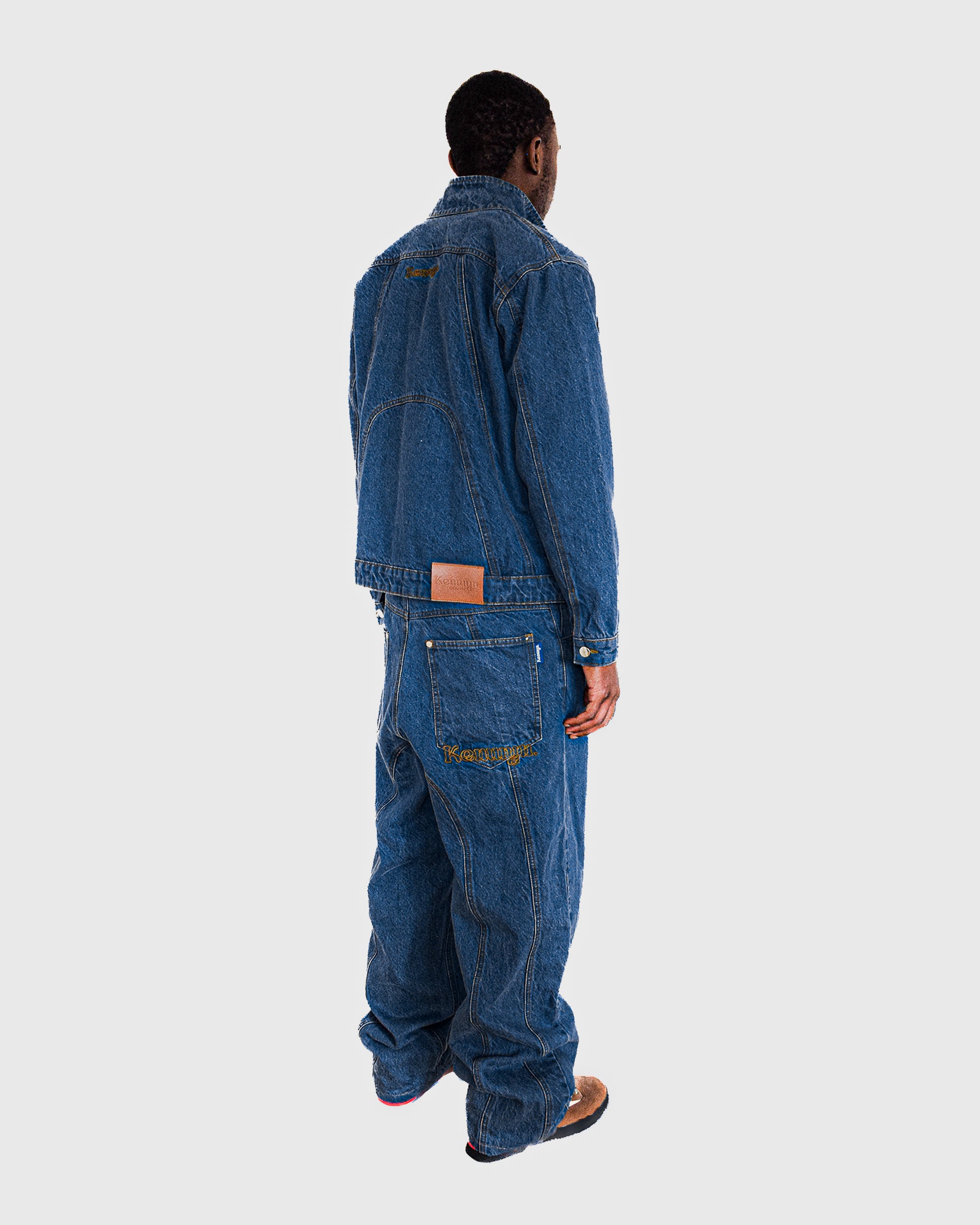 PANELLED DENYM JEANS