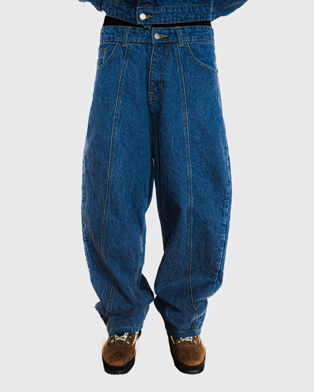PANELLED DENYM JEANS