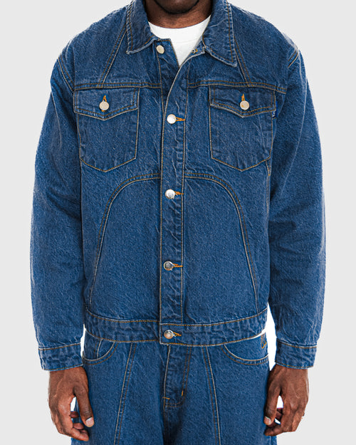 PANELLED DENYM JACKET