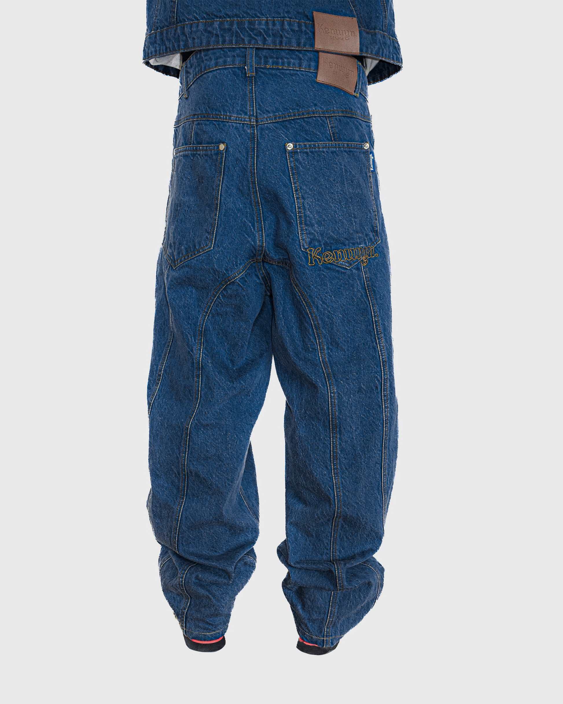 PANELLED DENYM JEANS