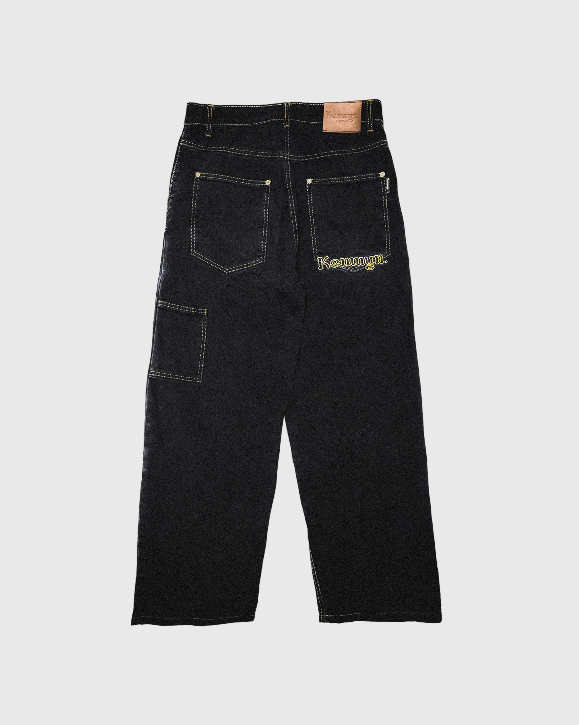 DOUBLE KNEE DENYM JEANS