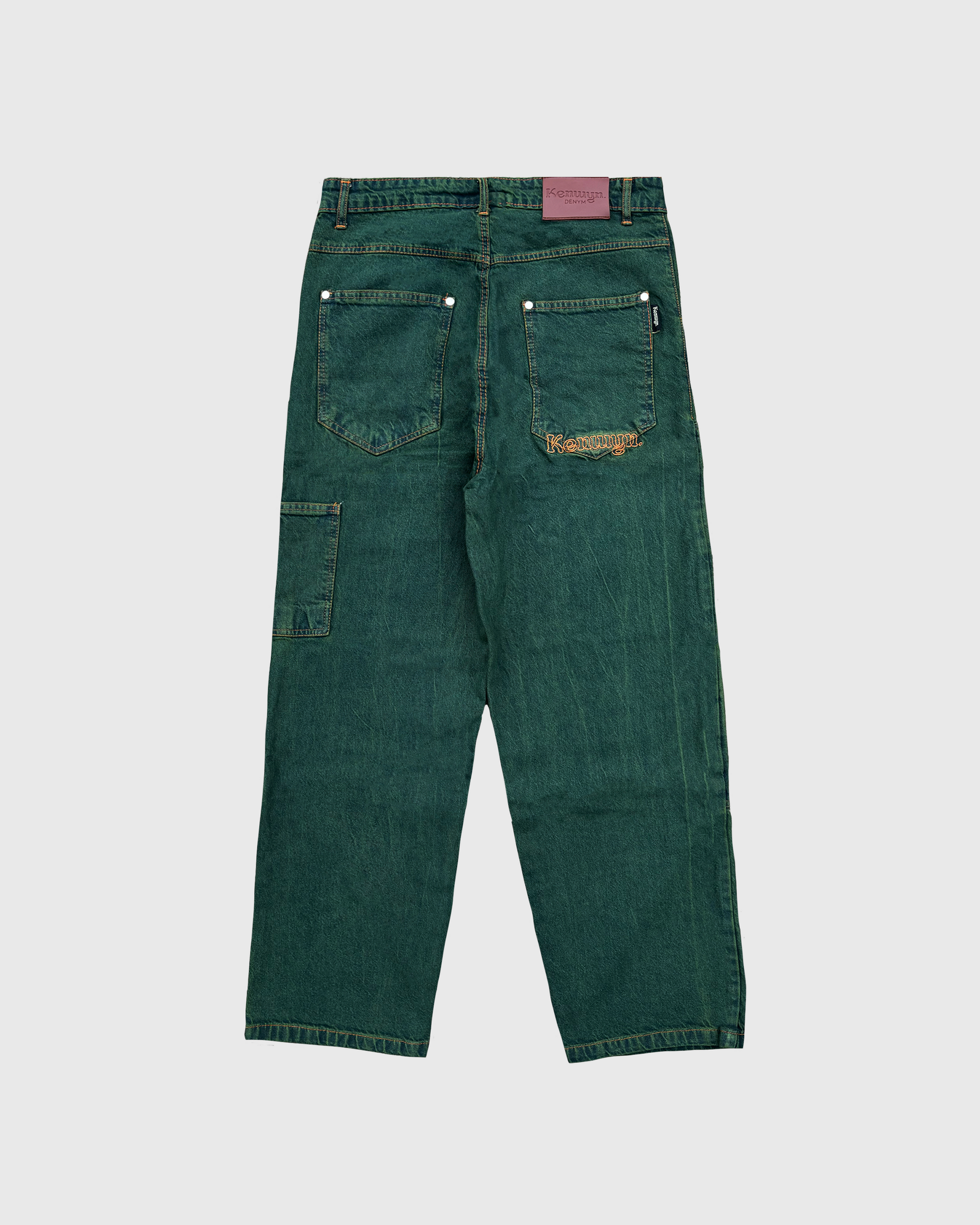DOUBLE KNEE DENYM JEANS