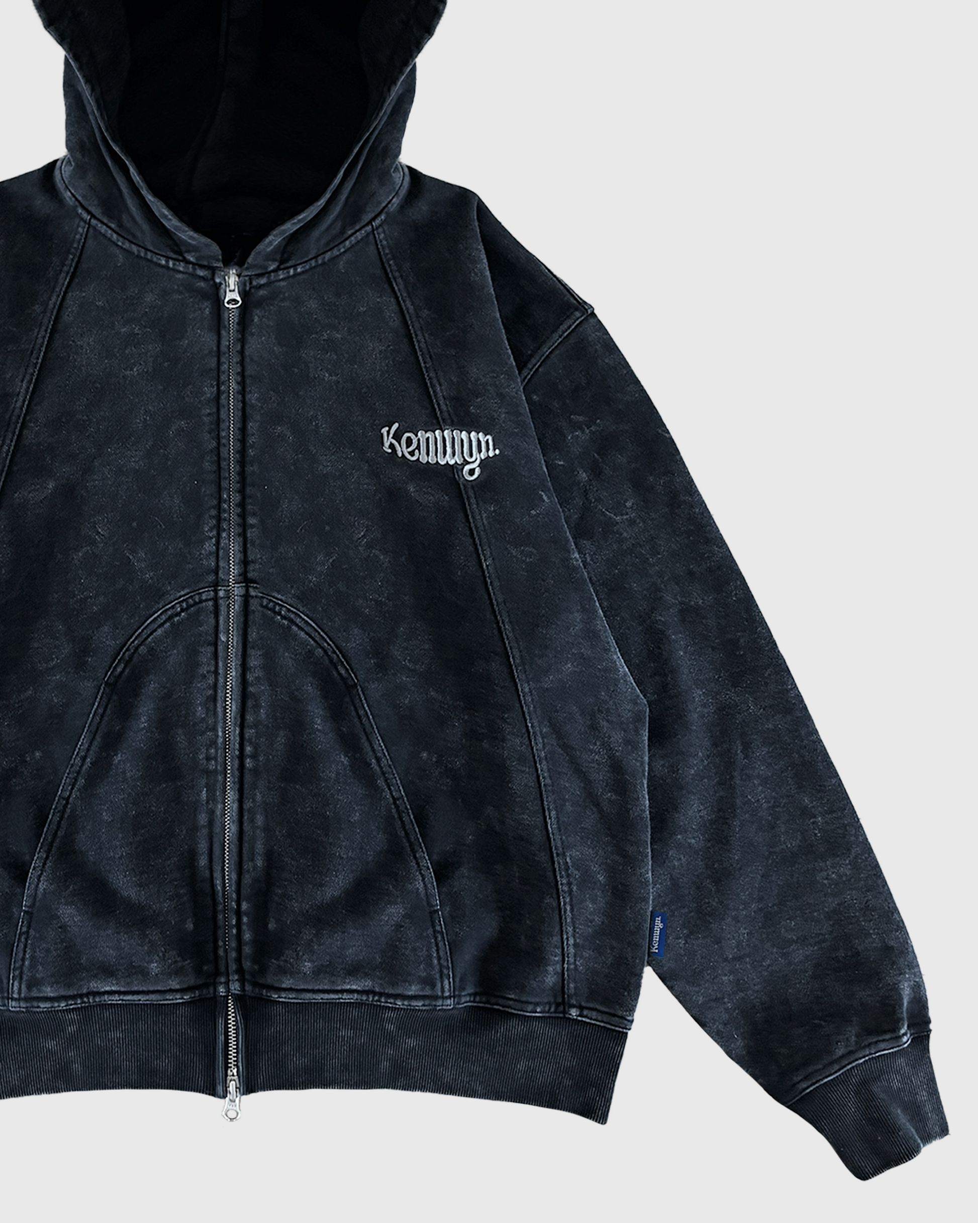 PANELLED ZIP HOODIE