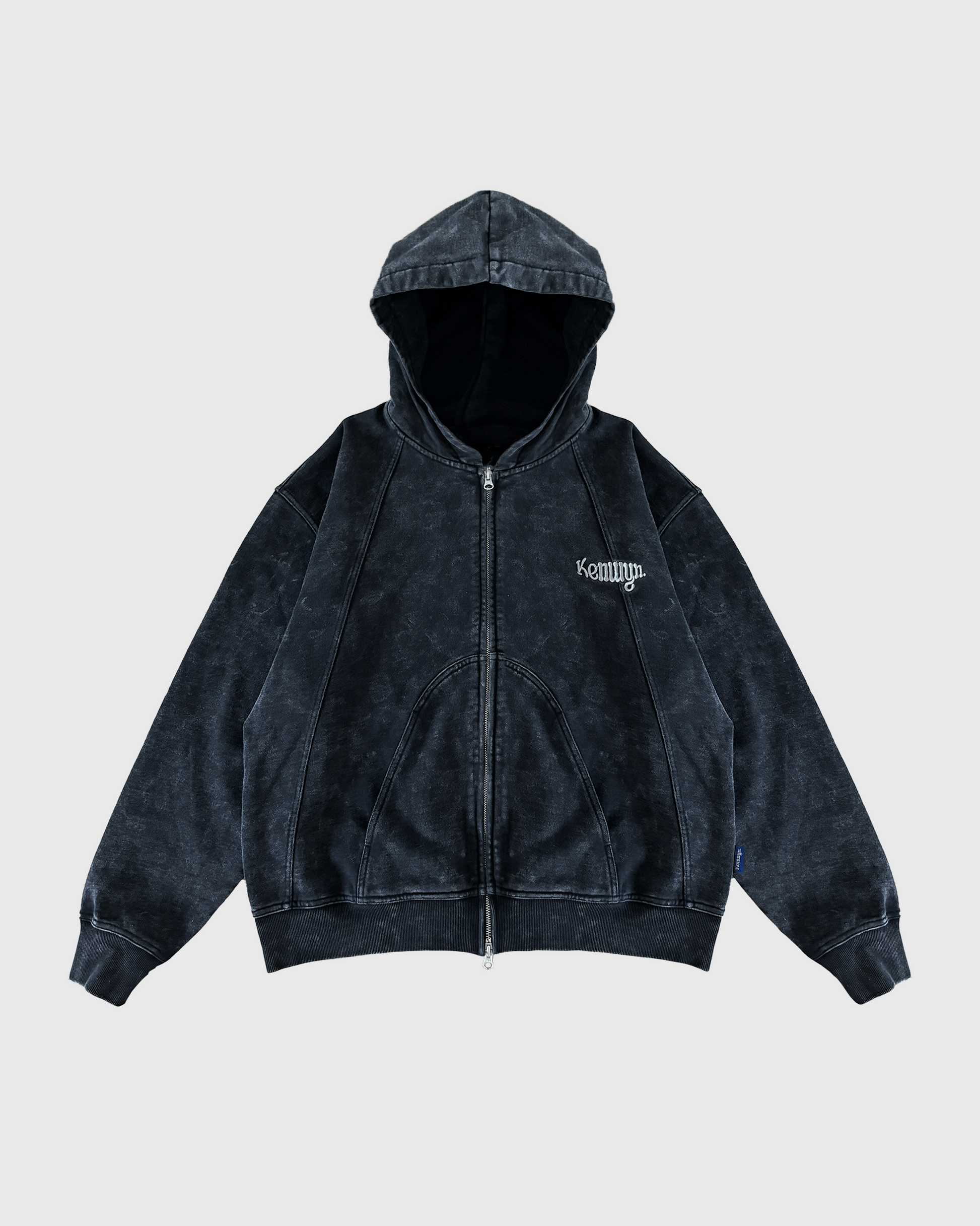 PANELLED ZIP HOODIE